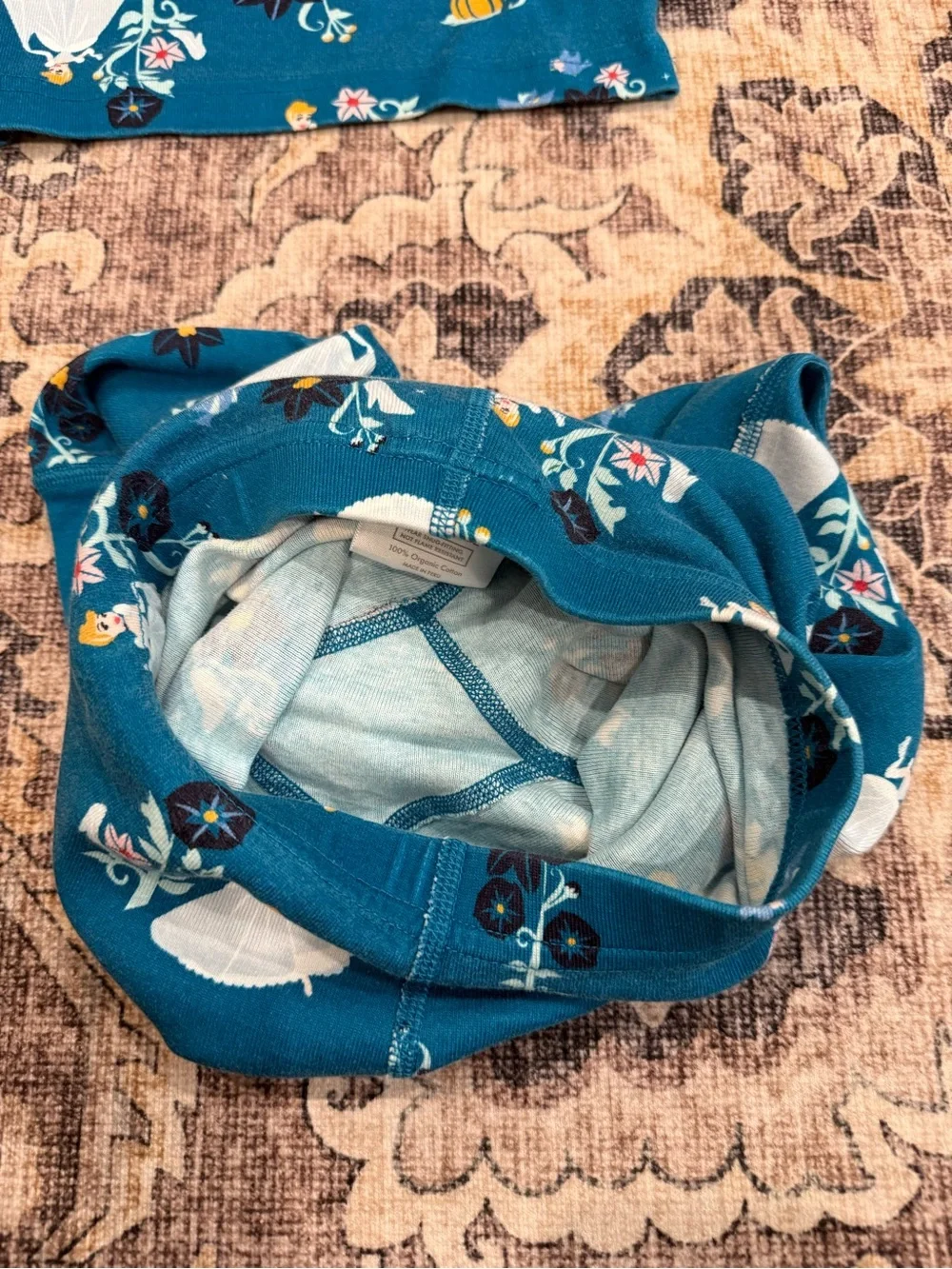 Hanna Andersson Disney Cinderella Long John pajama set- size 5
